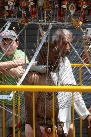 Our first view of Thaipusam
