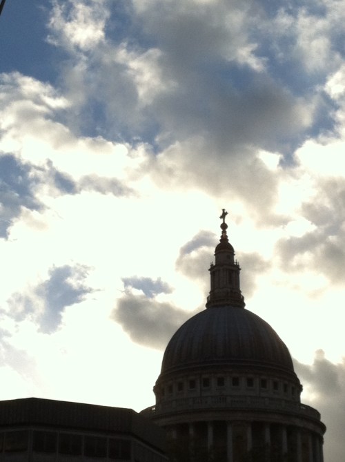 Beautiful St. Paul's Cathedral after the Thanksgiving service.
