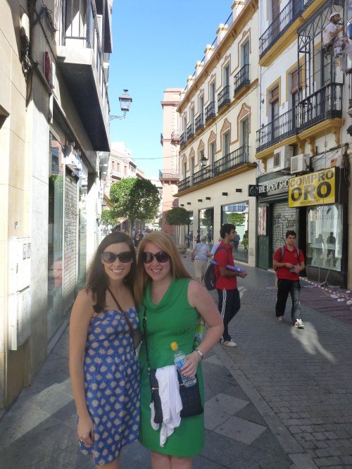 Anna and I enjoying the last few days of sundress wearing for a LONG time.  