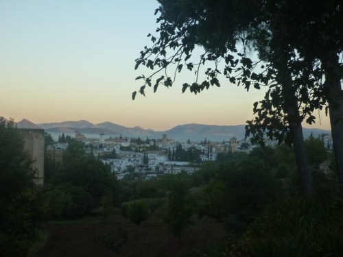 Early morning view from the Alhambra!