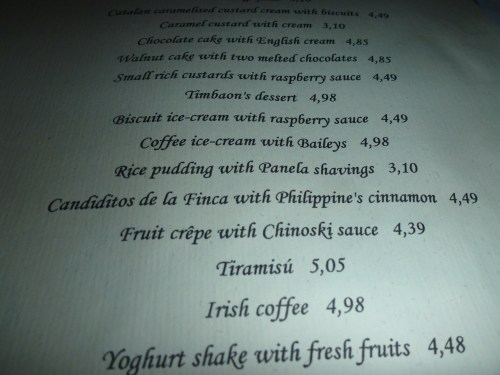 They had a "Candeto" dessert!