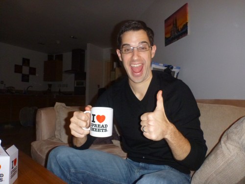 John's first Christmas present :)