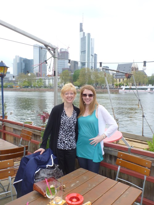 On the way, I had a long layover in Frankfurt and Aunt Linda met me there.  Thanks for making the trip!