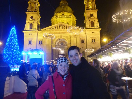 Enjoying the Christmas market!