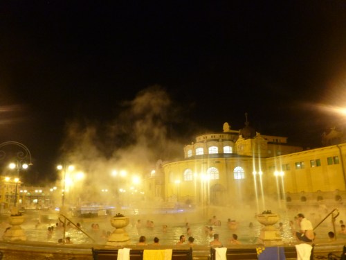 The thermal pools.  Such a treat in the cold weather!