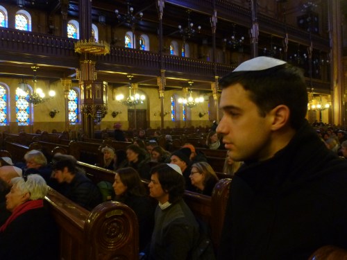 John wearing his yarmulke