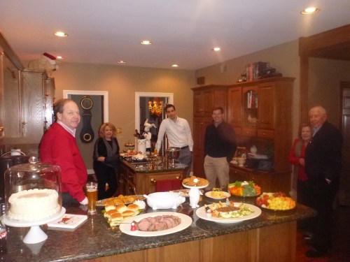 Hanging out in the kitchen