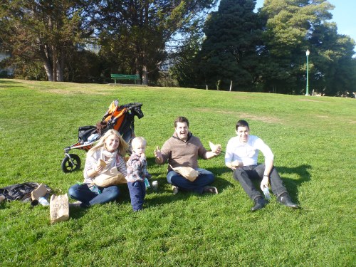 Day 1 in SF:  Picnic in the park!