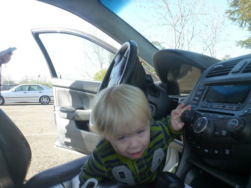 Going for a ride with Chase.