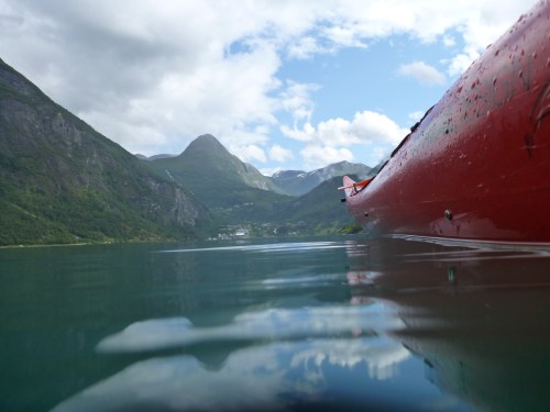 Kayaking on the fjord--one of our favourite adventures to date!