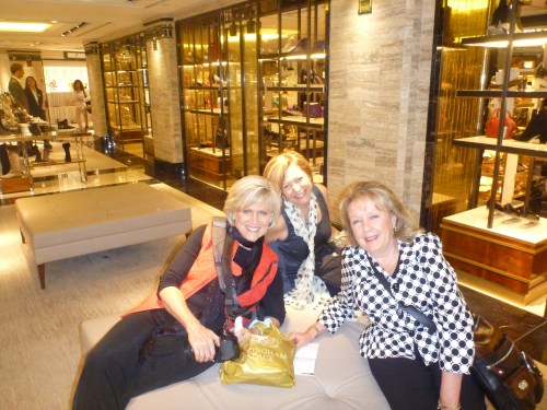 Shopping is exhausting! Taking a break at Harrods.