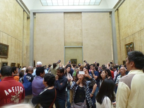 Obligatory Mona Lisa photo. I also decided to include everyone else taking the obligatory Mona Lisa photo.