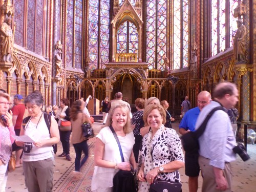 Action shot--checking out the beautiful glass!