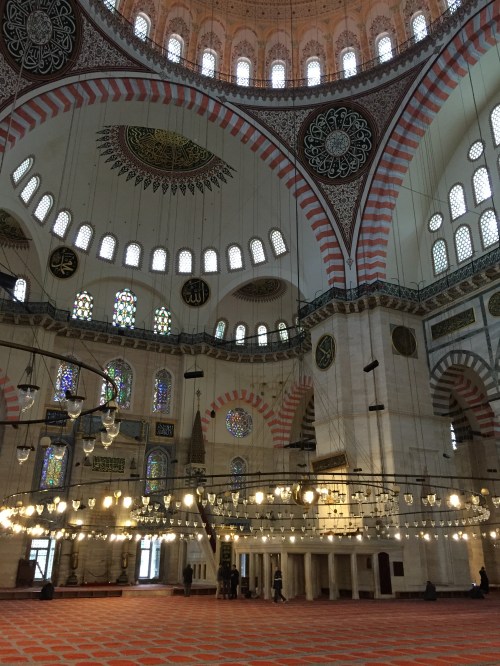 Süleymaniye Mosque interior view