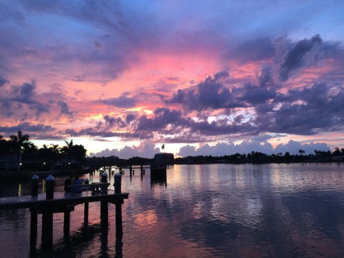 Fierce Florida sunset on our last night. Gorgeous!