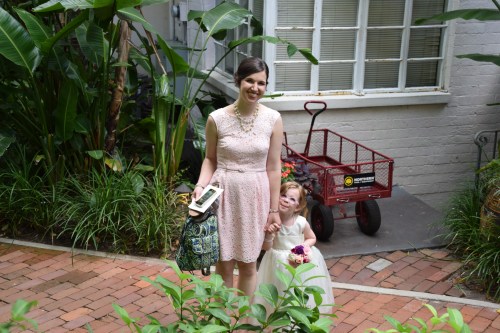 Carolina and Lydia--pretty in pink!