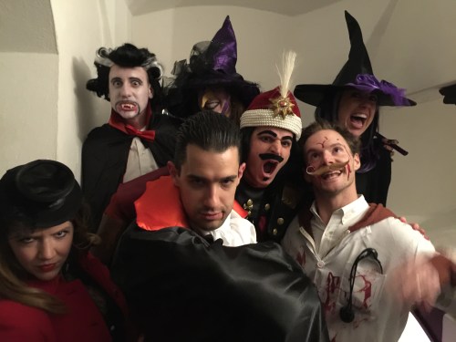 We got our picture with Vlad the Impaler!