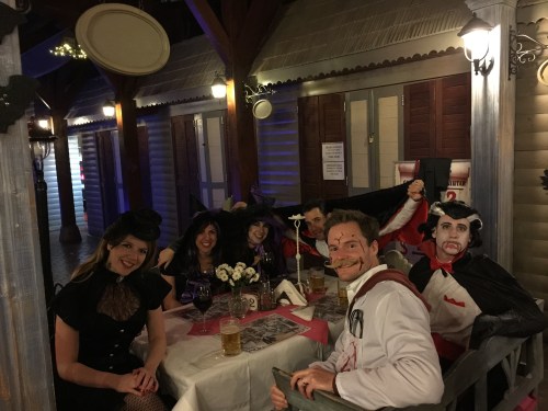 A night cap (and pizza) with good friends!