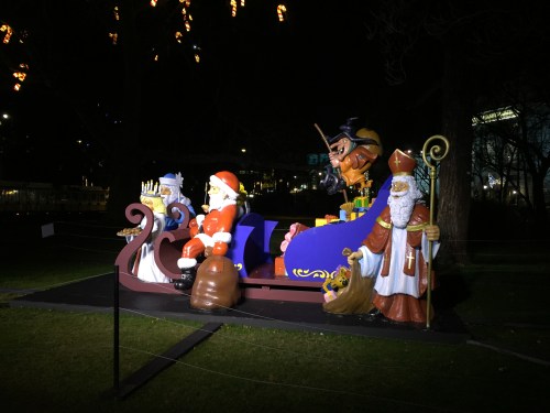 What is a wicked witch doing in Santa's sleigh?